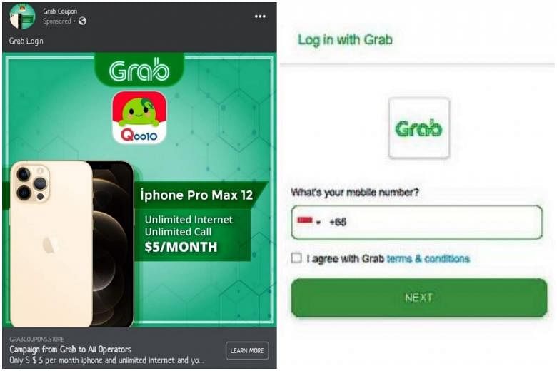 Varian baru penipuan phishing palsu Iklan Grab