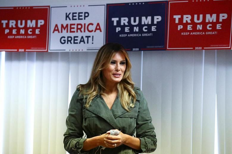 Melania Trump akhirnya memukul tunggul untuk suaminya